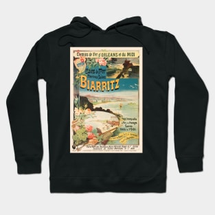 Biarritz France Vintage Poster 1897 Hoodie